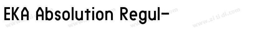 EKA Absolution Regul字体转换